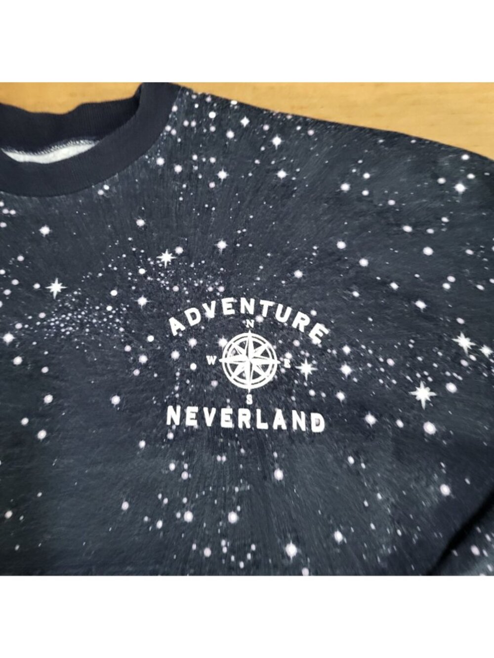 Disney Store Spirit Jersey NEVERLAND Peter Pan Constellation Navy Blue XS - Picture 5 of 10